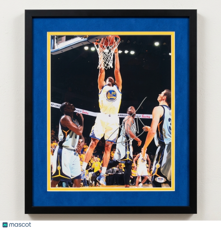 James Michael McAdoo Golden State Warriors Signed 11x14 Custom Framed Photo PSA