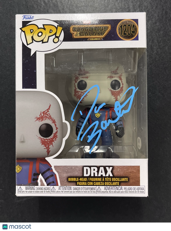 Dave Bautista signed Drax Funko Pop! #1204 PSA Auto Guardians of the Galaxy