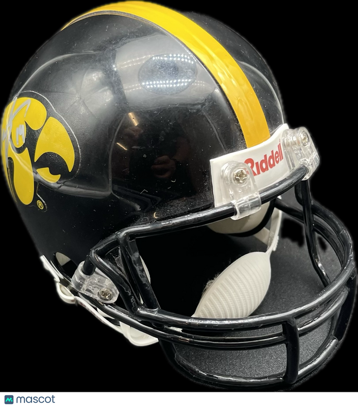 Troy Taylor Signed Helmet PSA Iowa Hawkeyes Autographed
