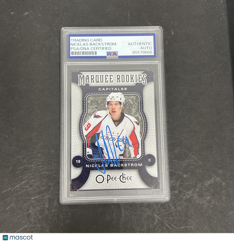 Nicklas Backstrom 2007-08 Upper Deck O-Pee-Chee#598 Signed Card PSA Autographed