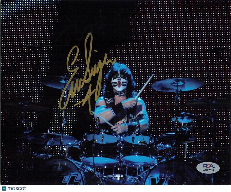 Eric Singer Signed 8x10 Photo PSA Autographed