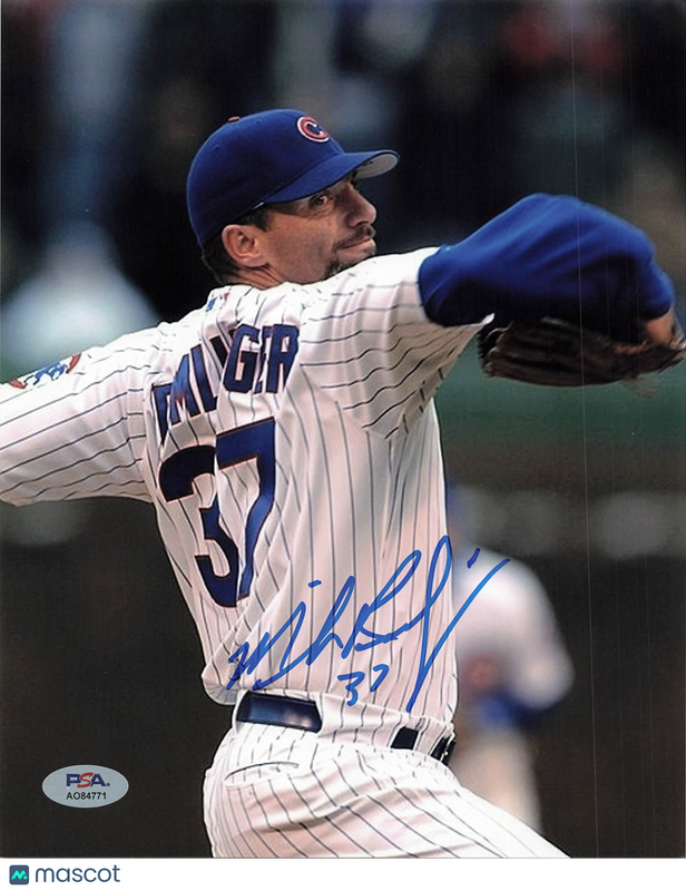 Mike Remlinger Chicago Cubs Signed 8x10 Photo PSA