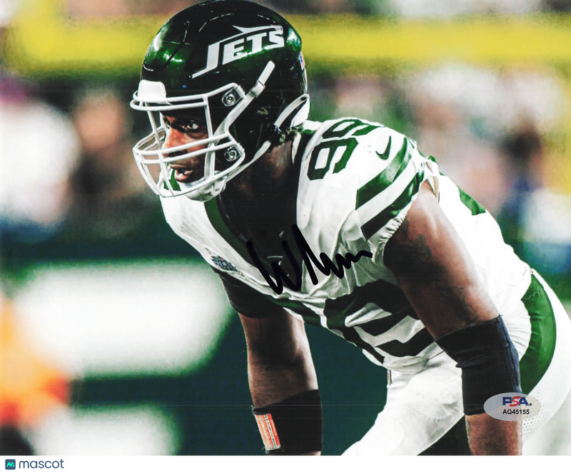 Will McDonald IV Signed New York Jets Football 8x10 Photo PSA Autographed