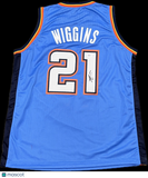 Aaron Wiggins Signed Oklahoma City Thunder Jersey PSA