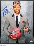 Damian Lillard Signed 11x14 Photo JSA Portland Trail Blazers
