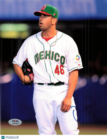 Oliver Perez Mexico National Baseball Team Signed 8x10 Photo PSA