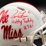 Trinidad Chambliss Signed Ole Miss Rebels Football Mini Helmet BAS Autographed