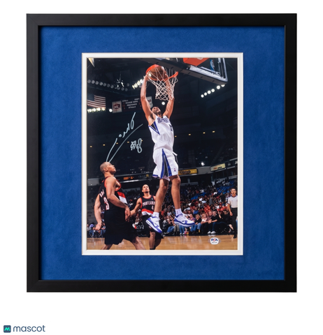 Omri Casspi Sacramento Kings Signed Basketball 11x14 Custom Framed Photo PSA