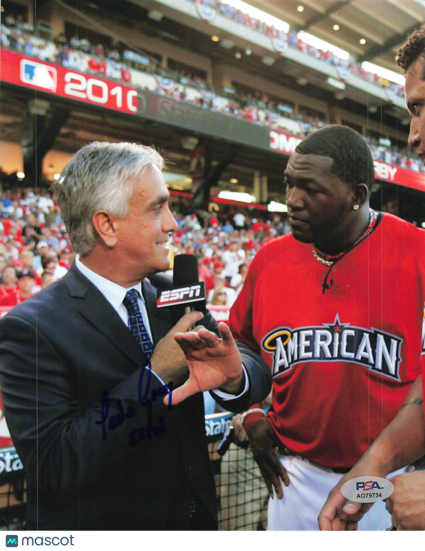 Pedro Gomez ESPN Baseball Reporter Signed 8x10 Photo PSA