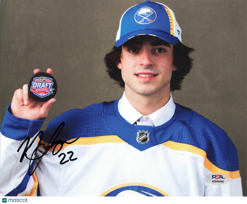 Matthew Savoie Signed Hockey 8x10 Photo PSA Autographed