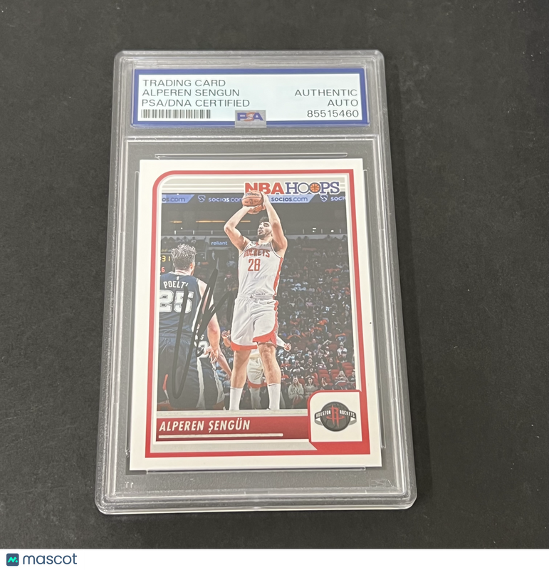 2023-24 Panini NBA Hoops #172 Alperen Sengun signed card PSA