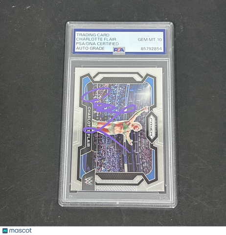 Charlotte Flair 2024 Panini Prizm#28 Signed Card Auto 10 Autographed
