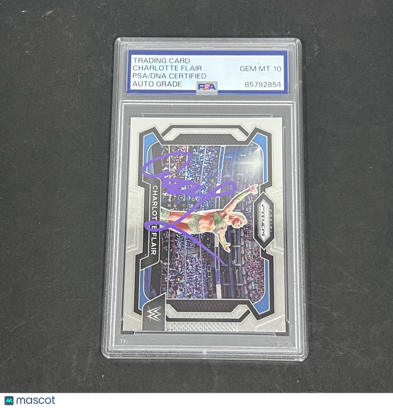 Charlotte Flair 2024 Panini Prizm#28 Signed Card Auto 10 Autographed