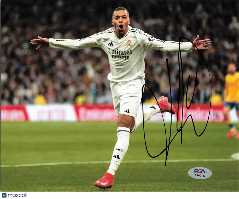 Kylian Mbappe Signed Real Madrid CF Soccer 8x10 Photo PSA Autographed