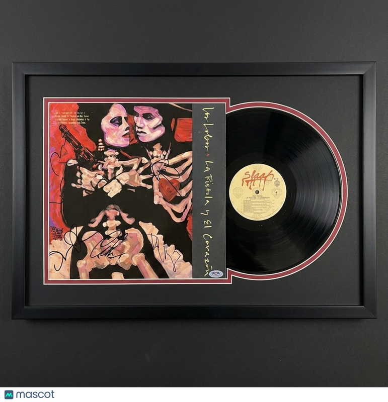 Los Lobos Signed La Pistola y El Corazón Custom Framed Vinyl PSA Album Auth
