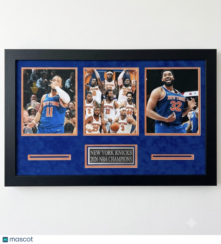 New York Knicks 2026 Road to the NBA Championship 3-Photo Display