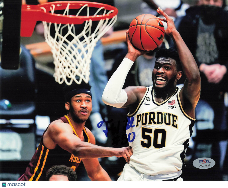 Trevion Williams Purdue Boilermakers Signed Basketball 8x10 Photo PSA