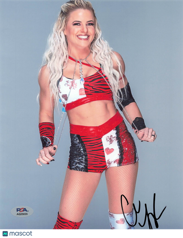 Candice LeRae Signed Wrestling 8x10 Photo PSA Autographed