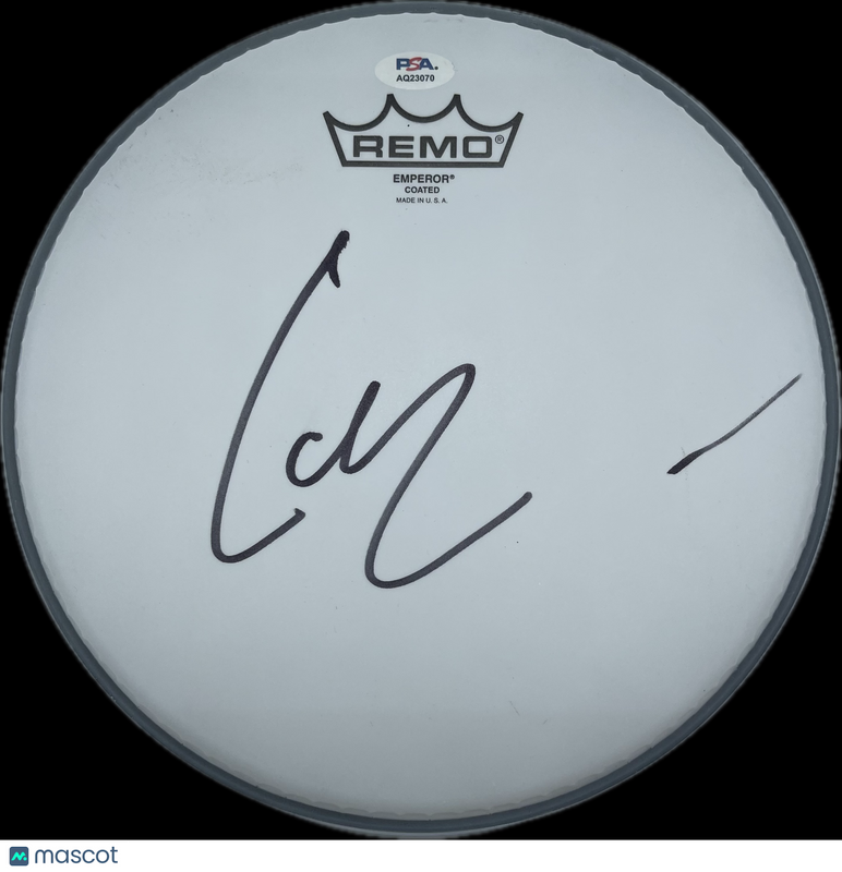 Lars Ulrich Signed Drumhead PSA Autographed Metallica