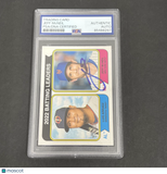 2023 Topps Heritage #201 Jeff McNeil Batting Leaders signed card PSA Auto 10