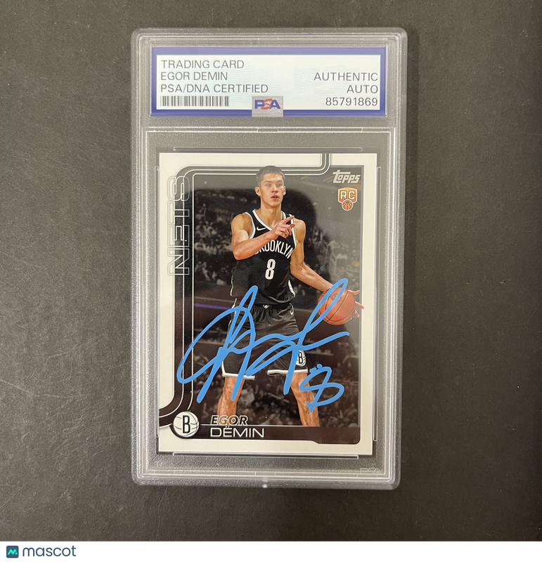 Egor Demin 2025 Topps Rookie Card#208 Signed Card PSA Autographed