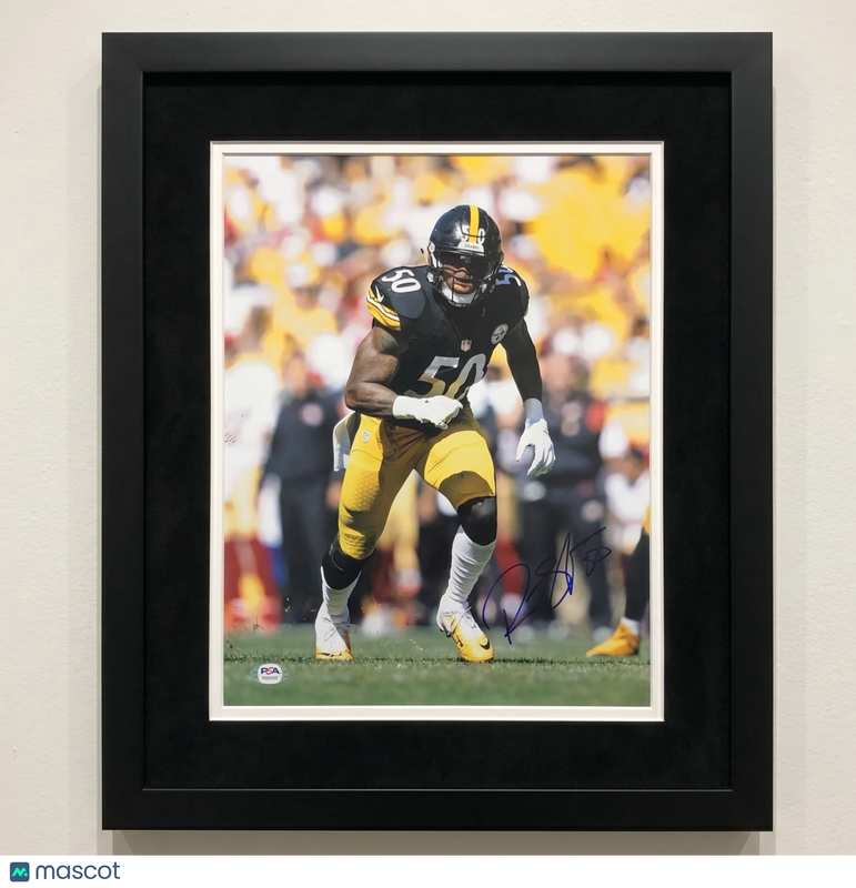 Ryan Shazier Signed Pittsburgh Steelers 11x14 Custom Framed Photo PSA Auth