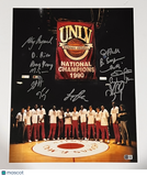 Larry Johnson Stacey Augmon UNLV Rebels Signed 16x20 Photo BAS