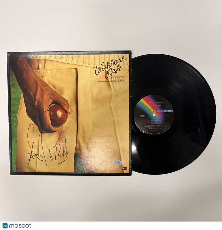 Laurie Wisefield of Wishbone Ash Signed There's the Rub Vinyl Album PSA
