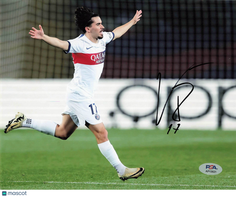 Vitinha Signed 8x10 Photo PSA Authentic PSG Soccer