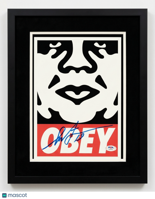 Shepard Fairey Signed 8x10 Framed Photo Obey PSA Autographed