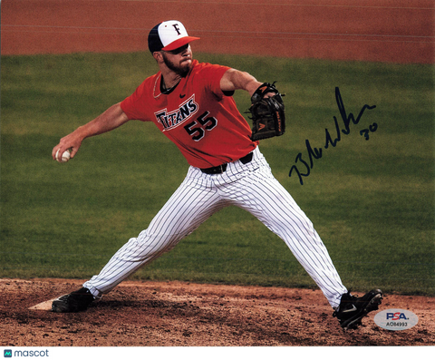 Blake Workman Cal State Fullerton Titans Signed 8x10 Photo PSA
