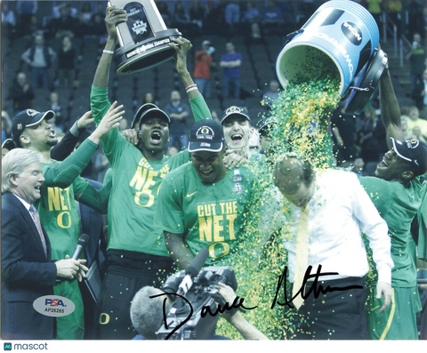 Dana Altman Oregon Ducks Signed Basketball 8x10 Photo PSA