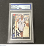 2008-09 NBA Fleer #191 Kyle Lowry signed card PSA Auto Grizzlies