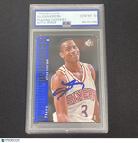 1996-97 Upper Deck Premier Prospects#141 Allen Iverson Signed Card Auto 10 PSA