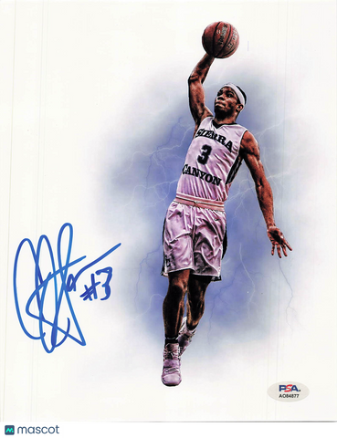 Cassius Stanley Sierra Canyon Trailblazers Signed Basketball 8x10 Photo PSA