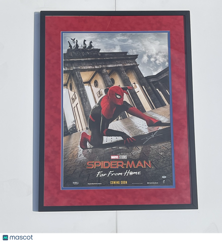 Tom Holland Signed Custom Framed Movie Poster PSA Spider-Man: Far From Home
