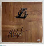 Max Christie Los Angeles Lakers Signed Floorboard NBA PSA