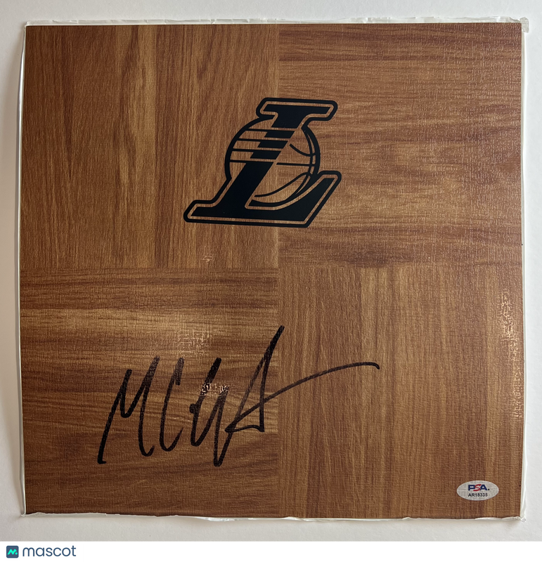 Max Christie Los Angeles Lakers Signed Floorboard NBA PSA