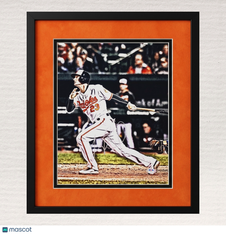 Joey Rickard Baltimore Orioles Signed 11x14 Custom Framed Photo PSA