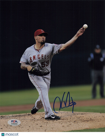 Hector Santiago Los Angeles Angels Signed 8x10 Photo PSA