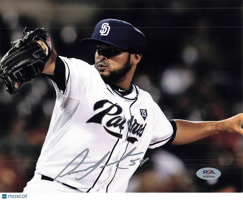 Alex Torres San Diego Padres Signed 8x10 Photo PSA