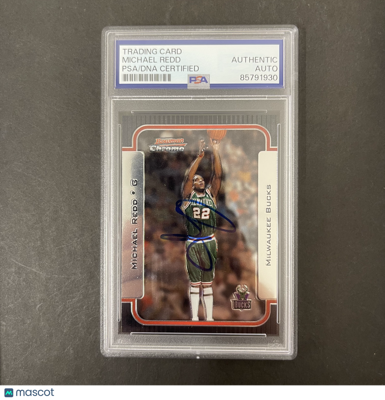 Michael Redd 2003 Topps Bowman Chrome#35 Signed Card PSA Autographed