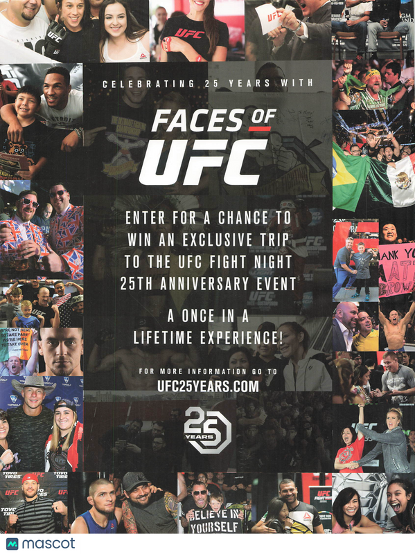 Signed MMA 8x10 Promotional poster PSA Autographed