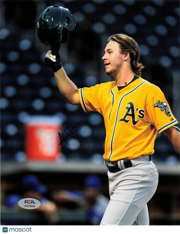 Austin Beck Oakland Athletics Signed 8x10 Photo PSA