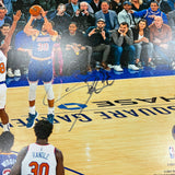 Stephen Curry Golden State Warriors Signed Basketball 11x14 Photo PSA