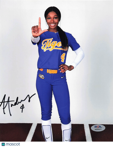 Aliyah Andrews LSU Tigers Signed 8x10 Photo PSA