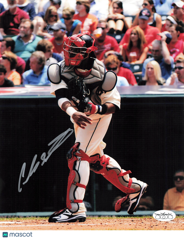 Carlos Santana Cleveland Indians Signed 8x10 Photo JSA