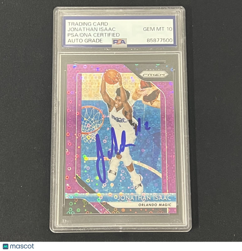 2018-19 Panini Prizm #179 Jonathan Isaac Signed Slabbed PSA Auto 10 Magic