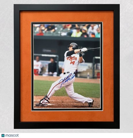 Nolan Reimold Baltimore Orioles Signed 11x14 Custom Framed Photo PSA