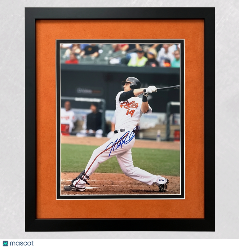Nolan Reimold Baltimore Orioles Signed 11x14 Custom Framed Photo PSA